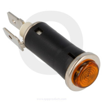 Varningslampa Amber - 12v-Lampa / Chromad Bas QSP Products